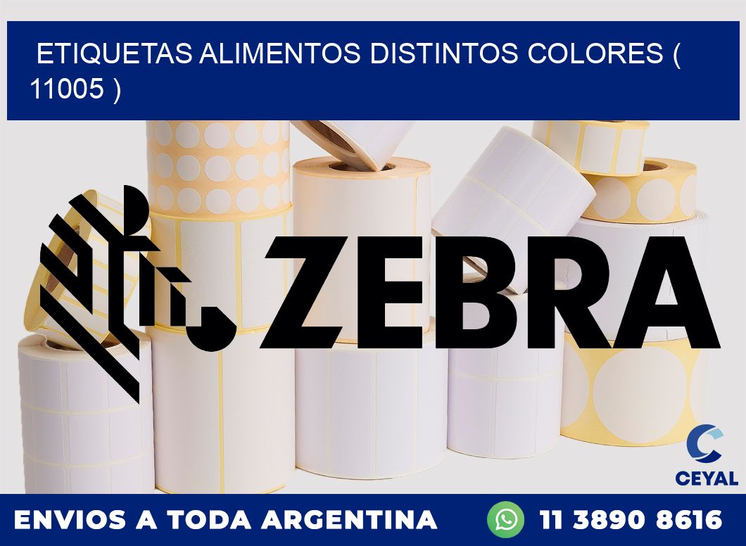 etiquetas alimentos distintos colores ( 11005 )