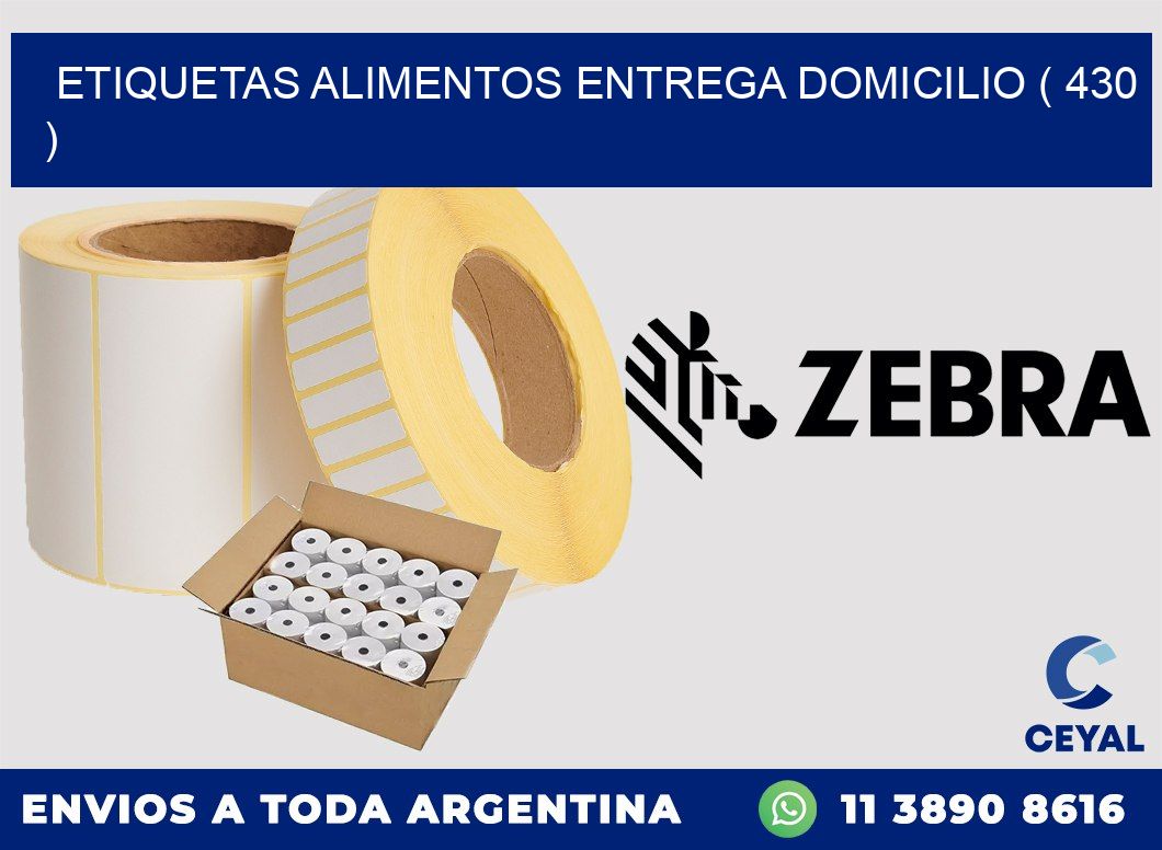 etiquetas alimentos entrega domicilio ( 430 )