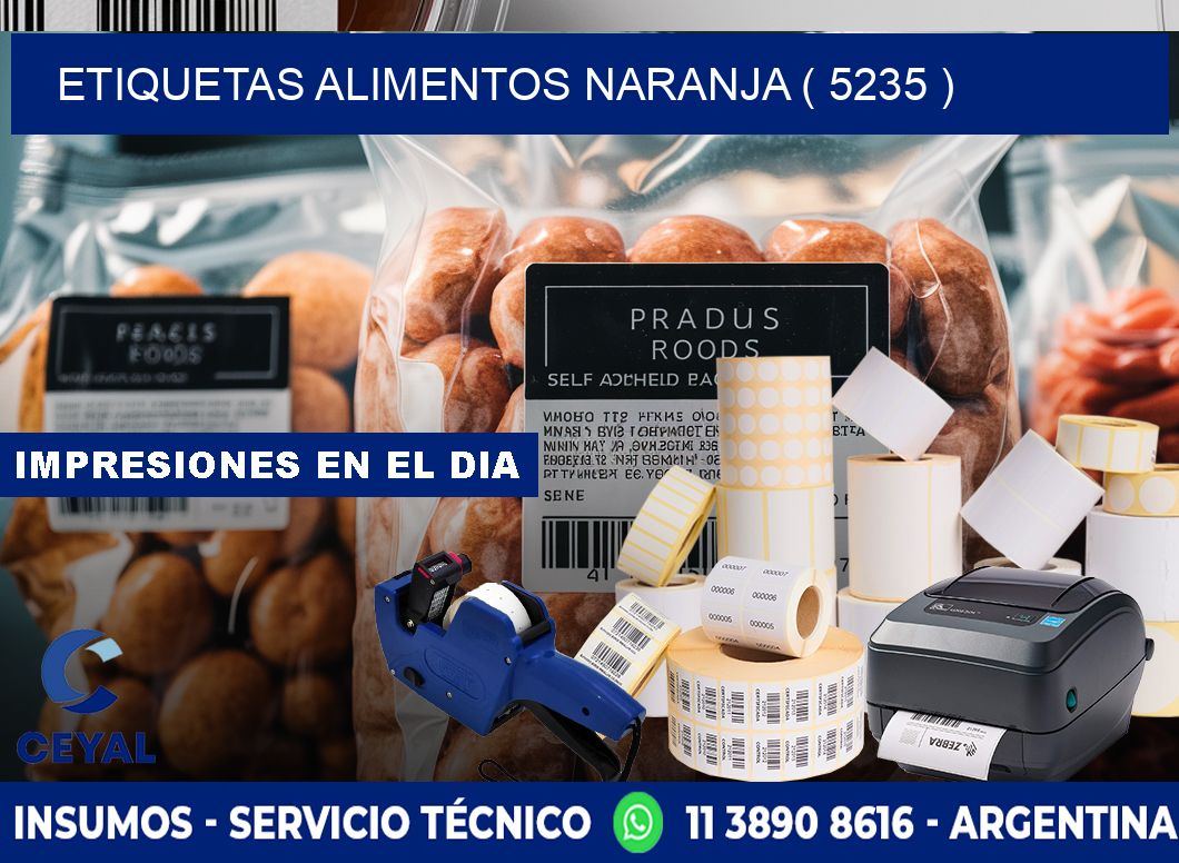 etiquetas alimentos naranja ( 5235 )