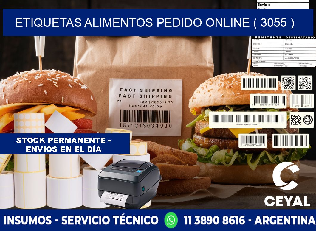 etiquetas alimentos pedido online ( 3055 )