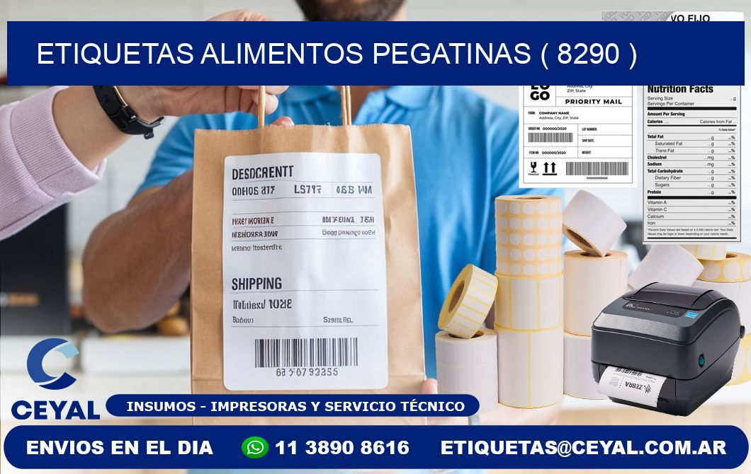 etiquetas alimentos pegatinas ( 8290 )