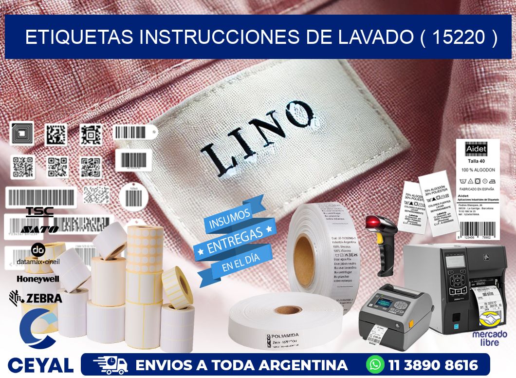 etiquetas instrucciones de lavado ( 15220 )