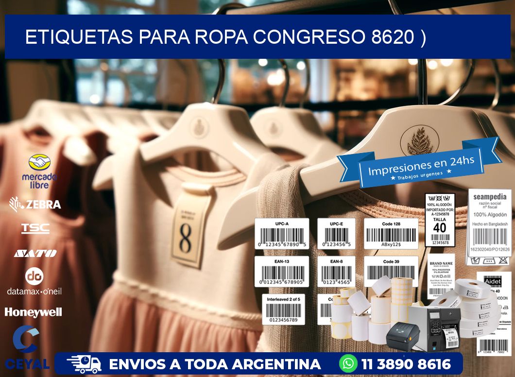 etiquetas para ropa congreso 8620 )