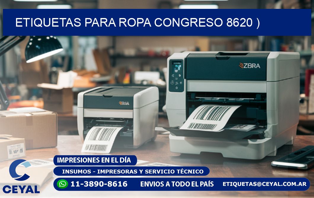 etiquetas para ropa congreso 8620 )