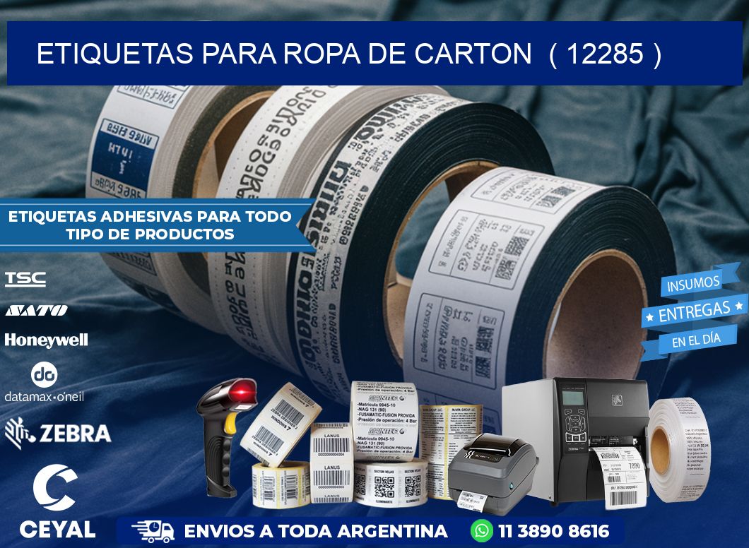etiquetas para ropa de carton  ( 12285 )