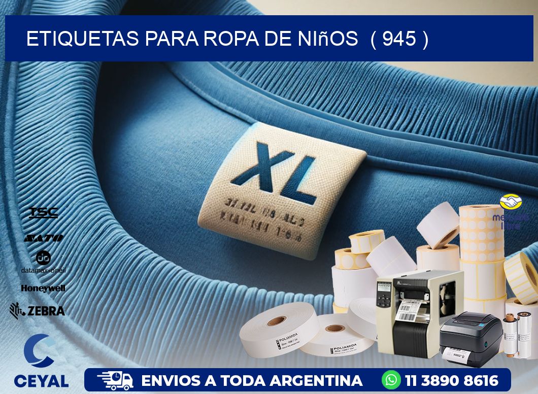etiquetas para ropa de niños ( 945 )