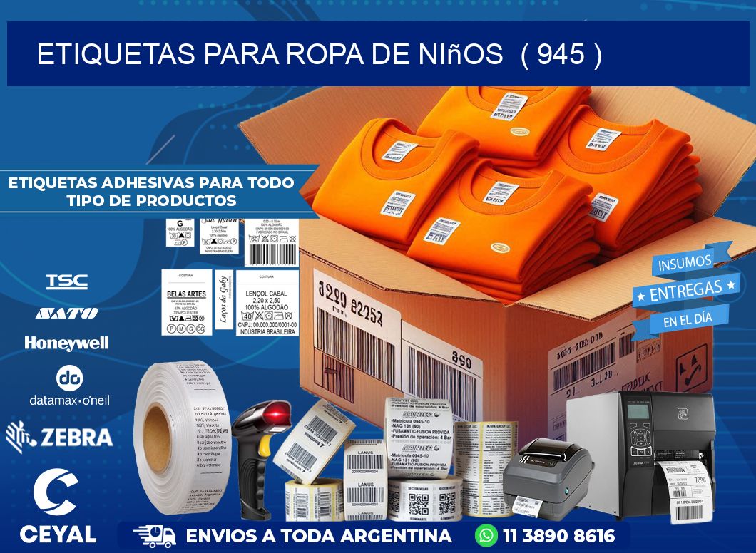 etiquetas para ropa de niños ( 945 )