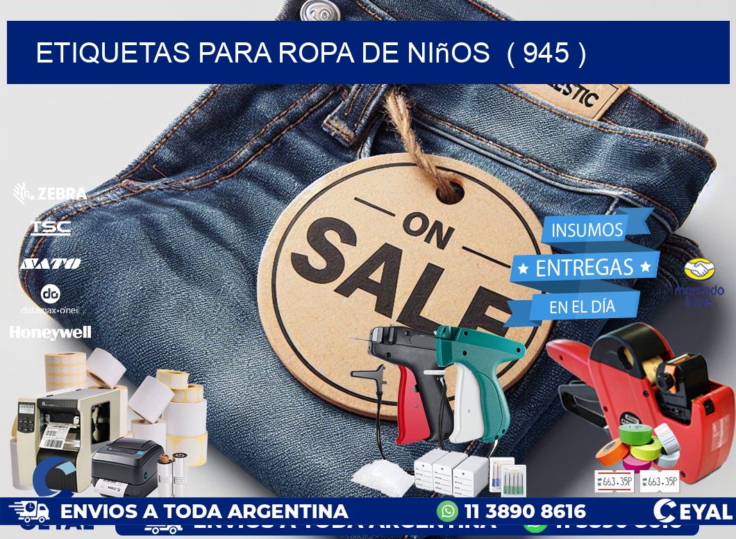 etiquetas para ropa de niños ( 945 )