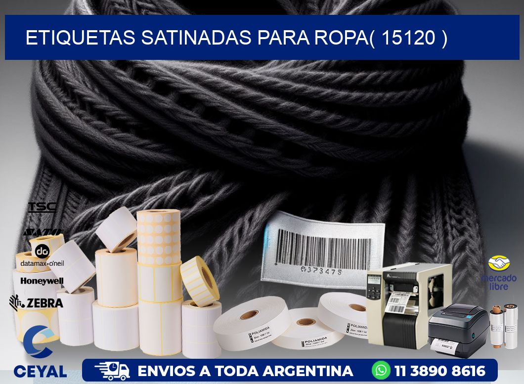 etiquetas satinadas para ropa( 15120 )