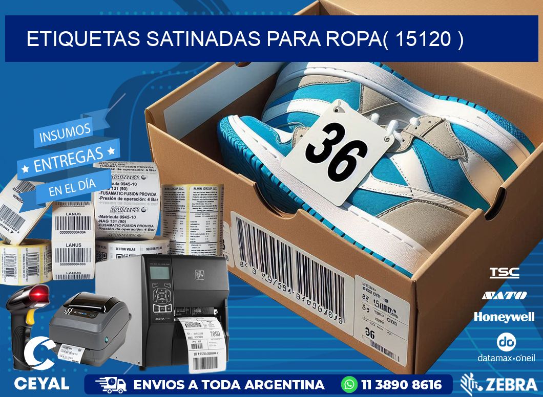etiquetas satinadas para ropa( 15120 )