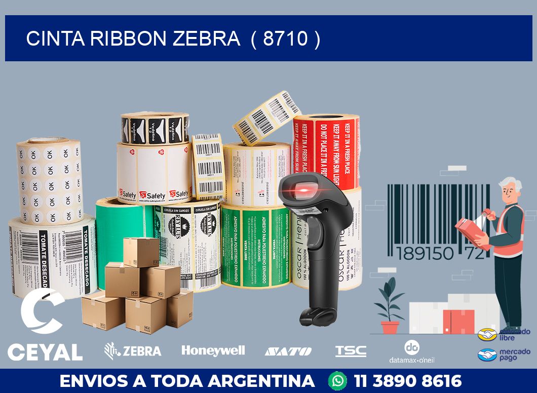 CINTA RIBBON ZEBRA  ( 8710 )