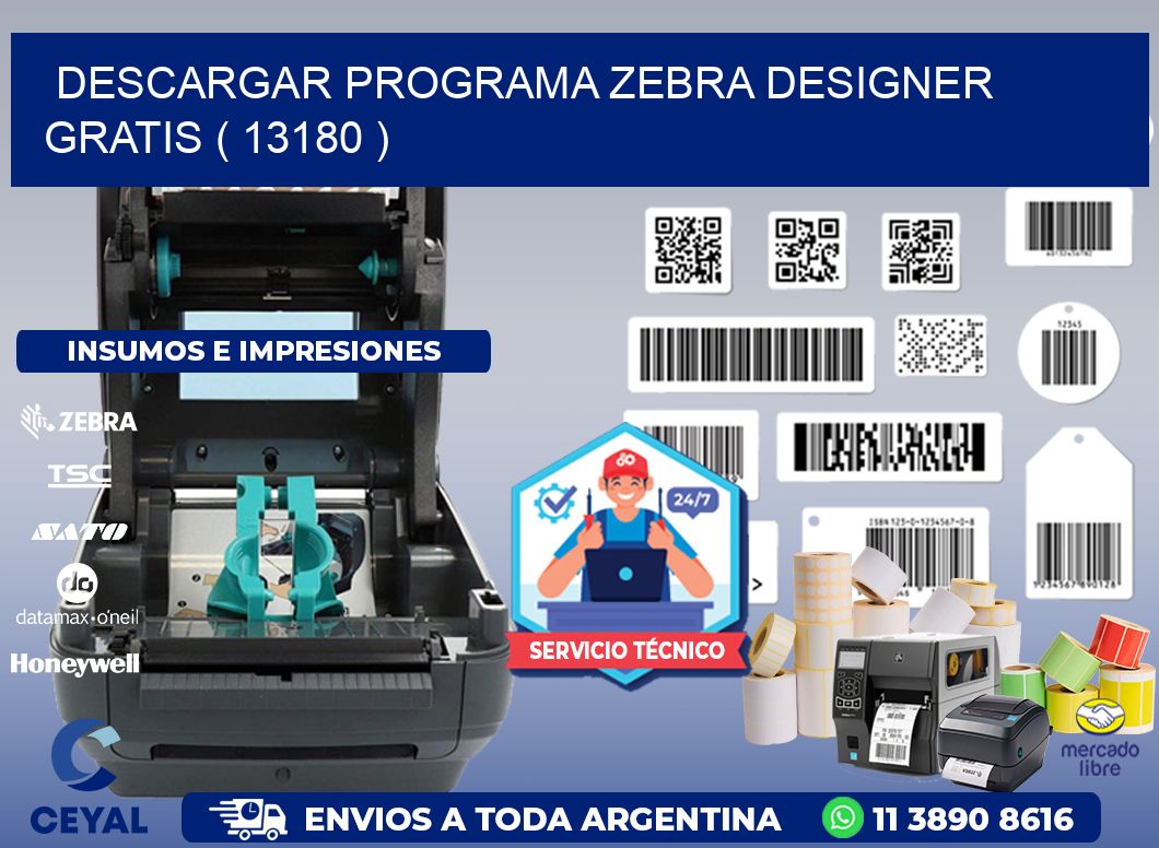 DESCARGAR PROGRAMA ZEBRA DESIGNER GRATIS ( 13180 )