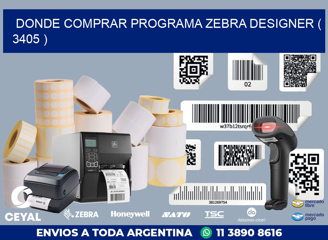 DONDE COMPRAR PROGRAMA ZEBRA DESIGNER ( 3405 )