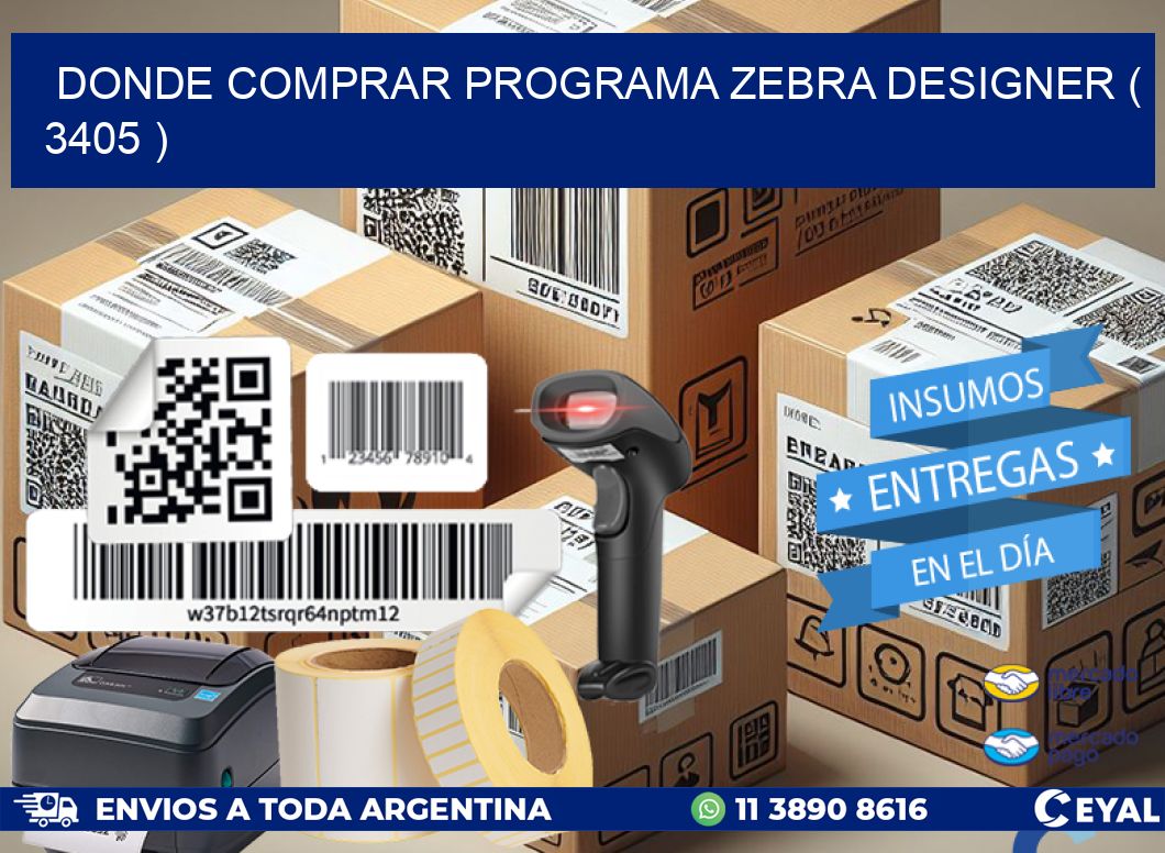 DONDE COMPRAR PROGRAMA ZEBRA DESIGNER ( 3405 )
