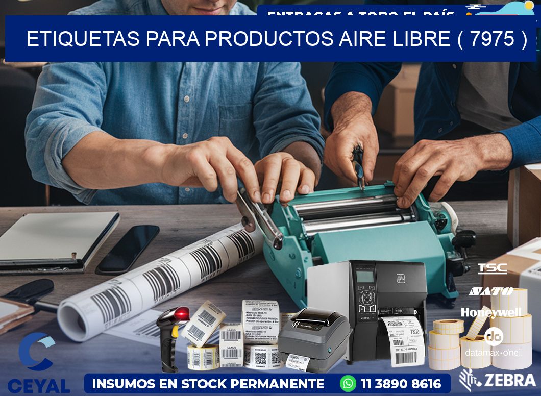 ETIQUETAS PARA PRODUCTOS AIRE LIBRE ( 7975 )
