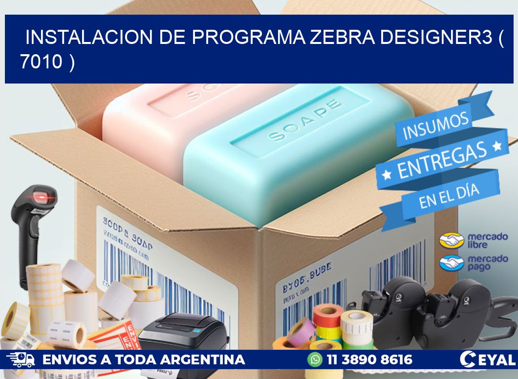 INSTALACION DE PROGRAMA ZEBRA DESIGNER3 ( 7010 )