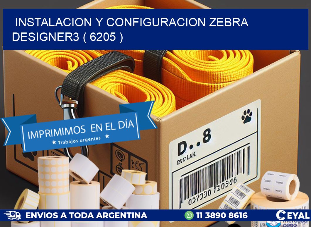 INSTALACION Y CONFIGURACION ZEBRA DESIGNER3 ( 6205 )
