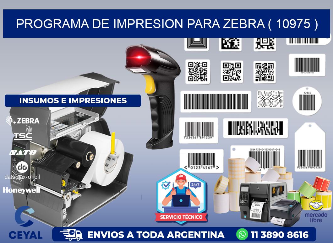 PROGRAMA DE IMPRESION PARA ZEBRA ( 10975 )