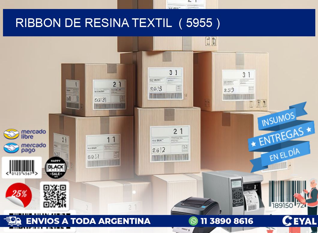 RIBBON DE RESINA TEXTIL ( 5955 )