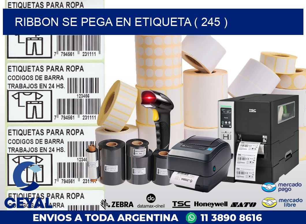 RIBBON SE PEGA EN ETIQUETA ( 245 )