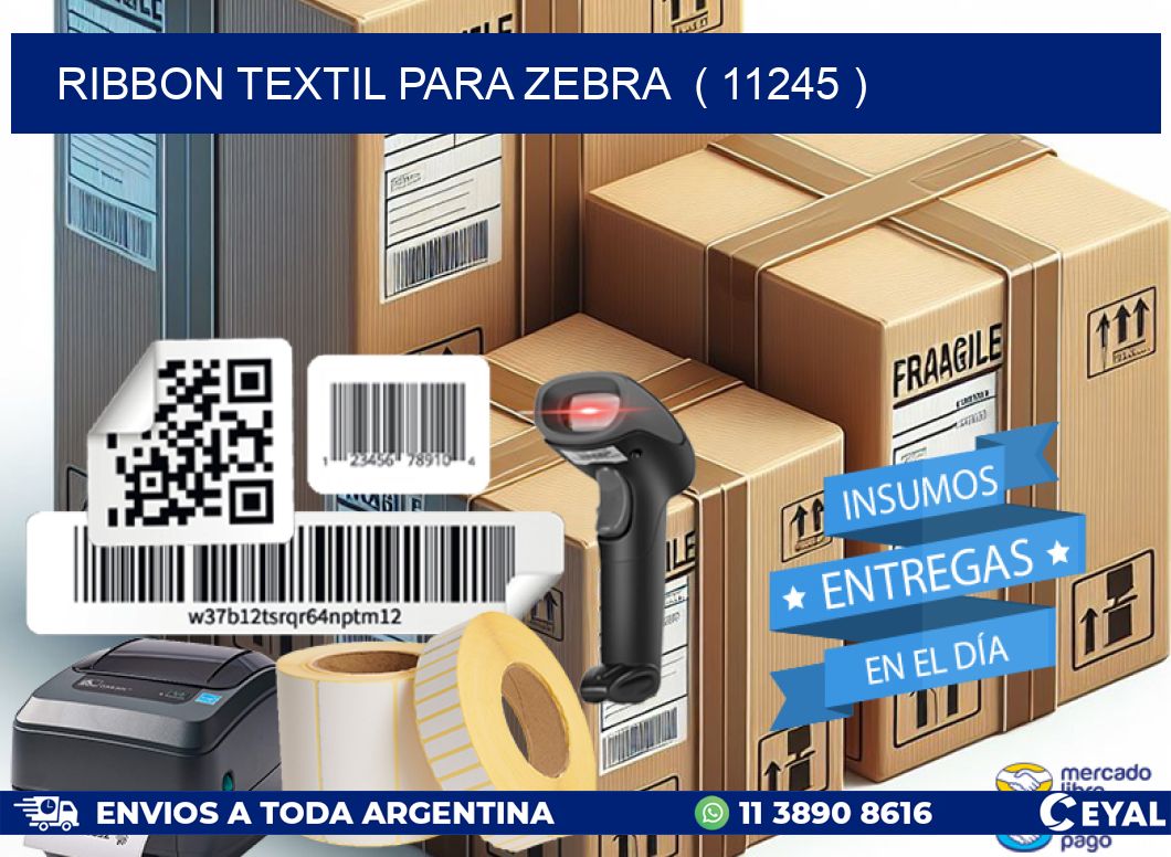 RIBBON TEXTIL PARA ZEBRA ( 11245 )
