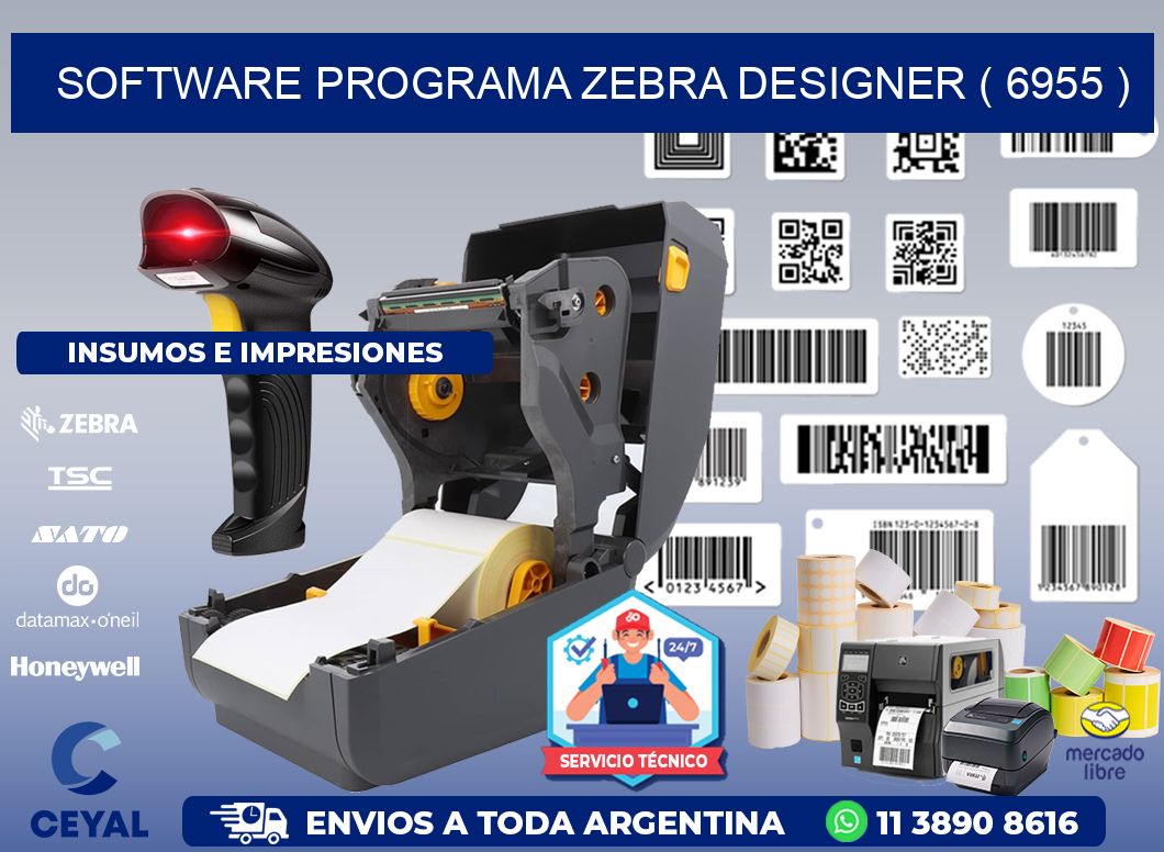 SOFTWARE PROGRAMA ZEBRA DESIGNER ( 6955 )