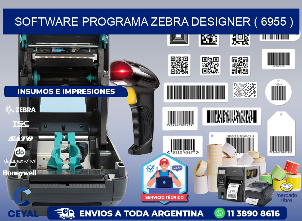 SOFTWARE PROGRAMA ZEBRA DESIGNER ( 6955 )