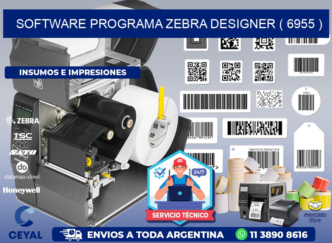 SOFTWARE PROGRAMA ZEBRA DESIGNER ( 6955 )