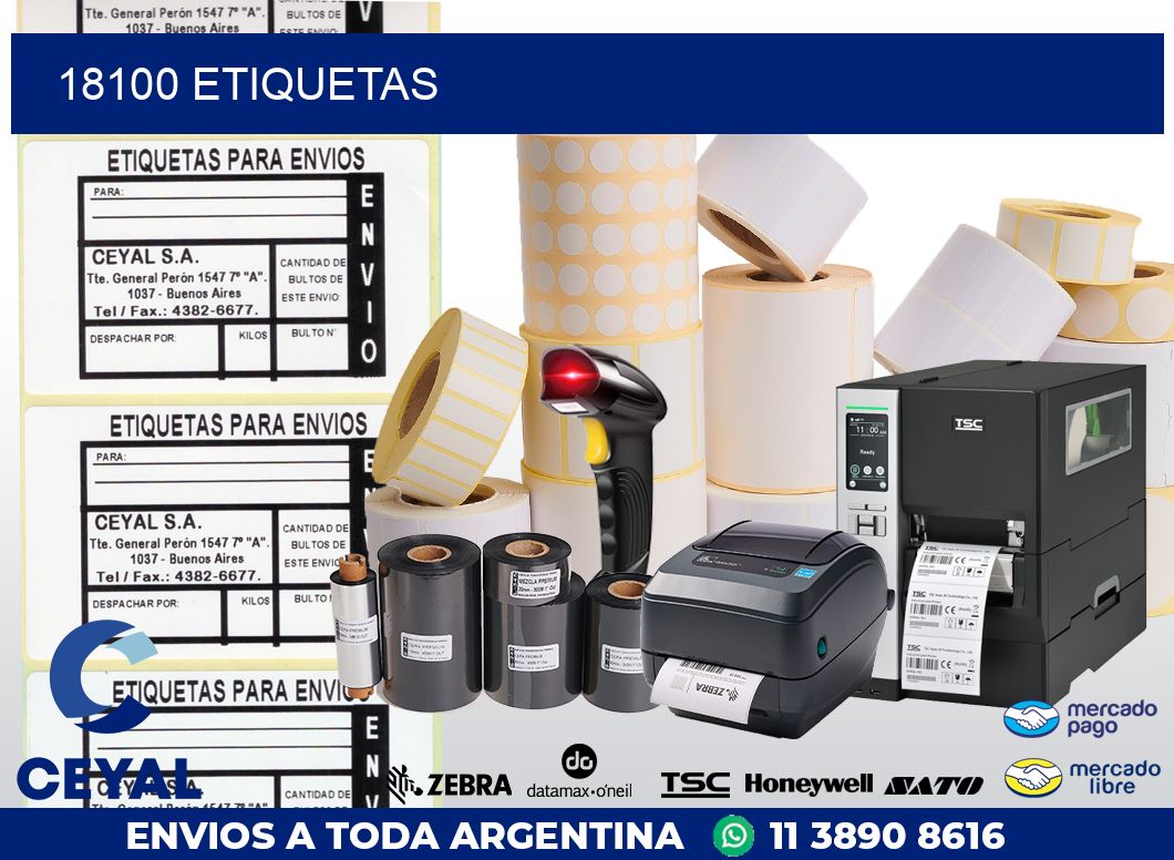 18100 ETIQUETAS