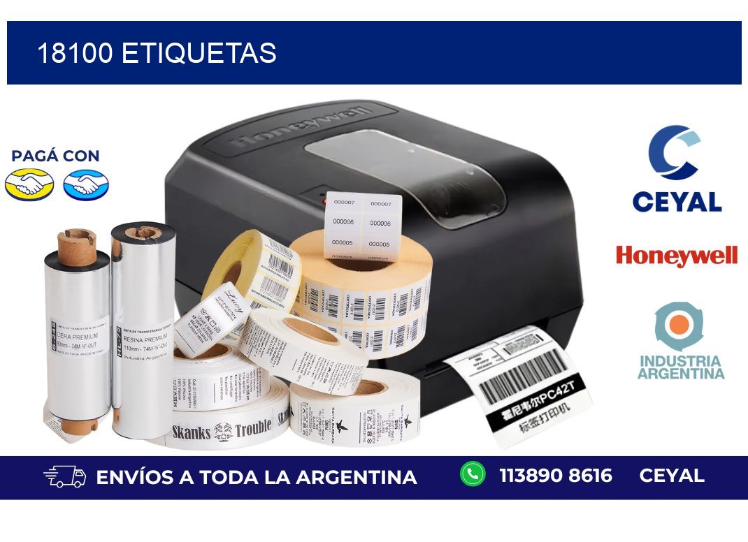 18100 ETIQUETAS