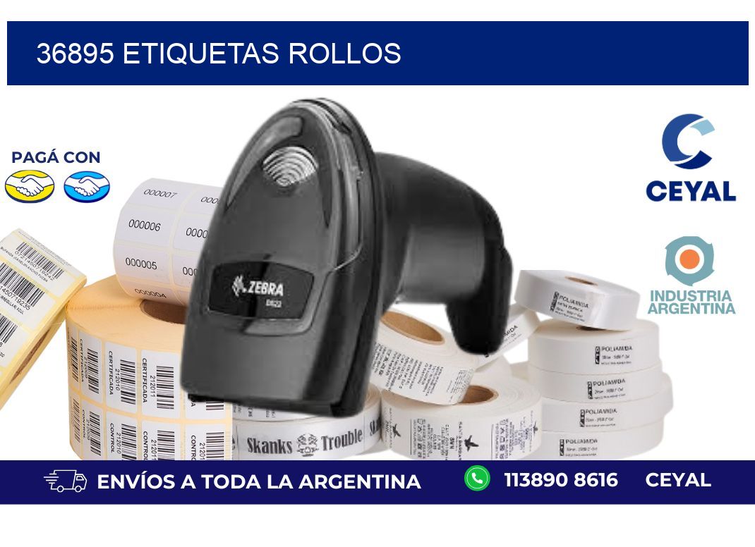36895 ETIQUETAS ROLLOS