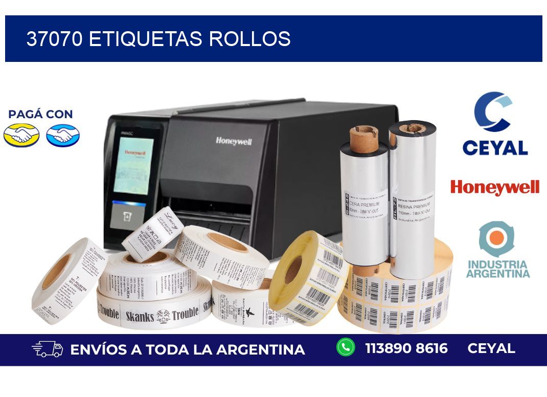 37070 ETIQUETAS ROLLOS