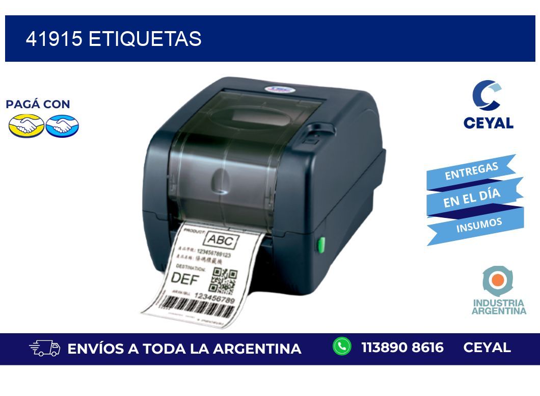 41915 ETIQUETAS