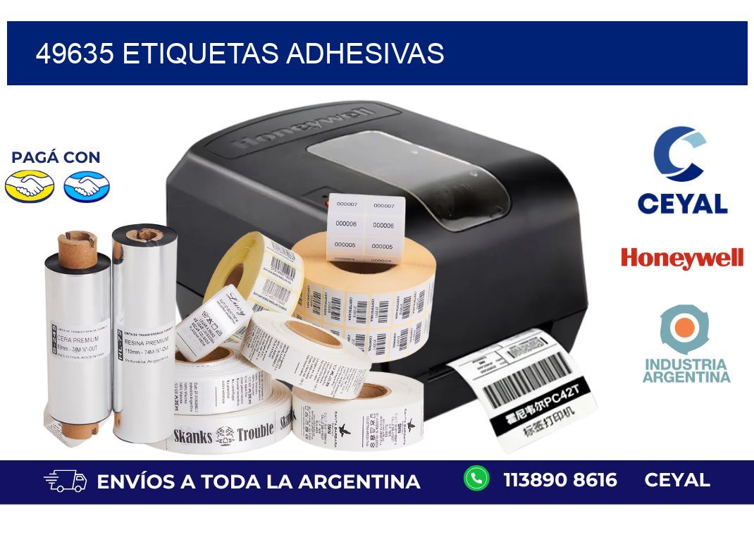 49635 ETIQUETAS ADHESIVAS