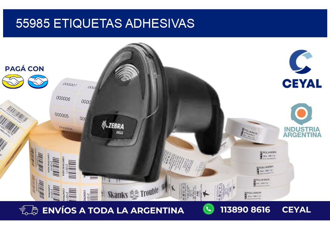 55985 ETIQUETAS ADHESIVAS