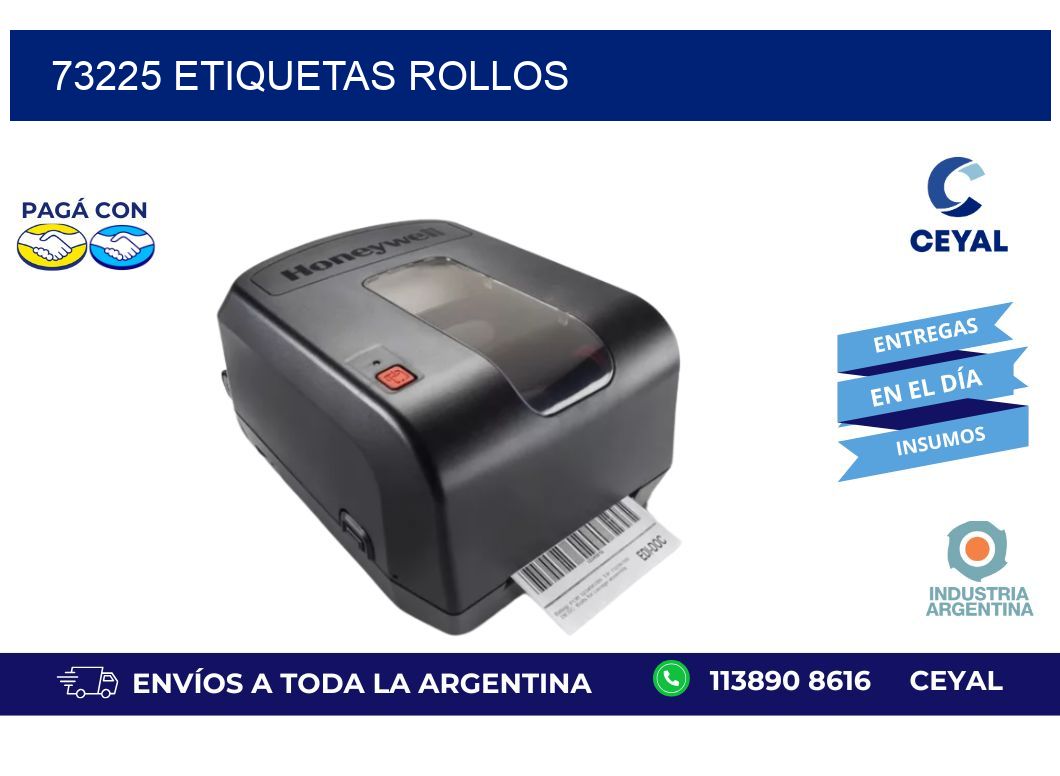 73225 ETIQUETAS ROLLOS