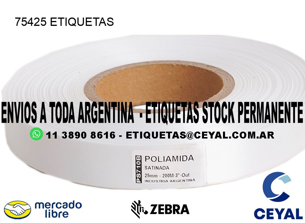 75425 ETIQUETAS