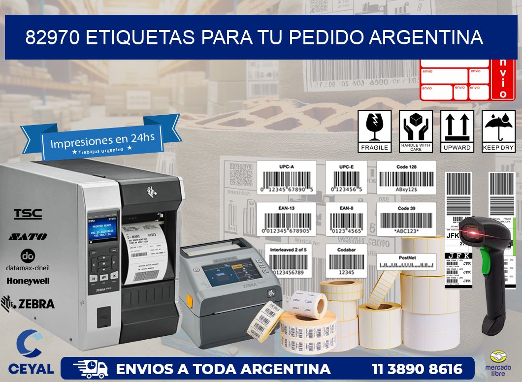 82970 ETIQUETAS PARA TU PEDIDO ARGENTINA