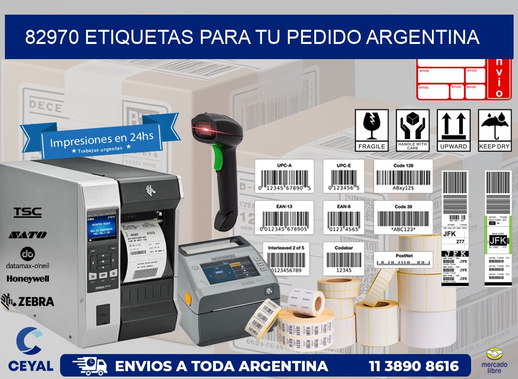 82970 ETIQUETAS PARA TU PEDIDO ARGENTINA