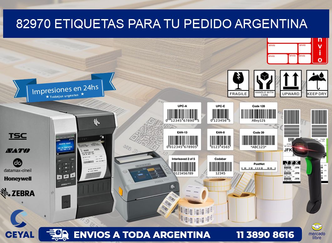 82970 ETIQUETAS PARA TU PEDIDO ARGENTINA