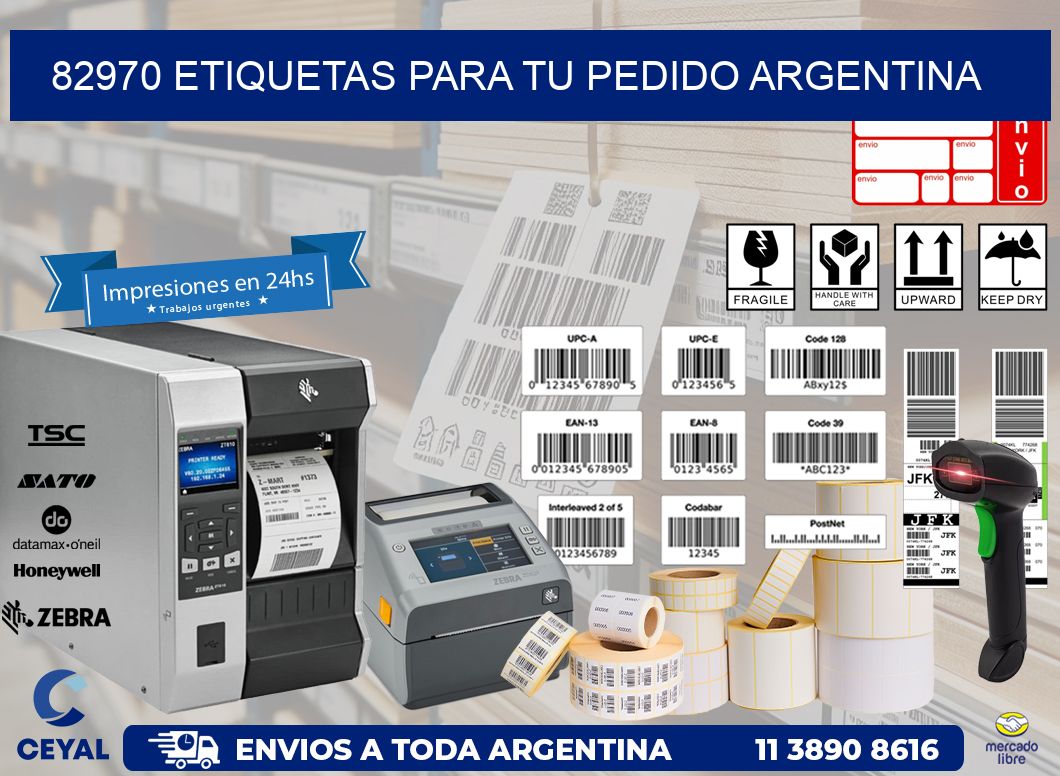 82970 ETIQUETAS PARA TU PEDIDO ARGENTINA
