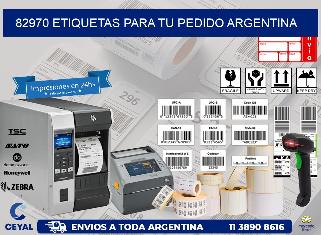82970 ETIQUETAS PARA TU PEDIDO ARGENTINA