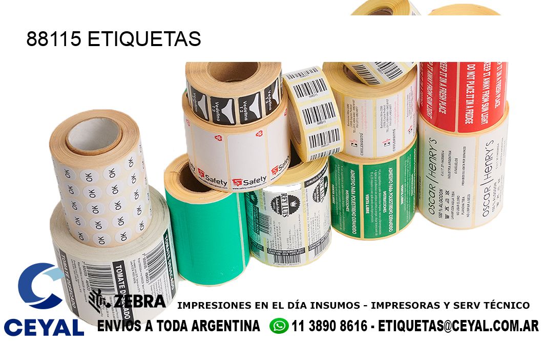 88115 ETIQUETAS