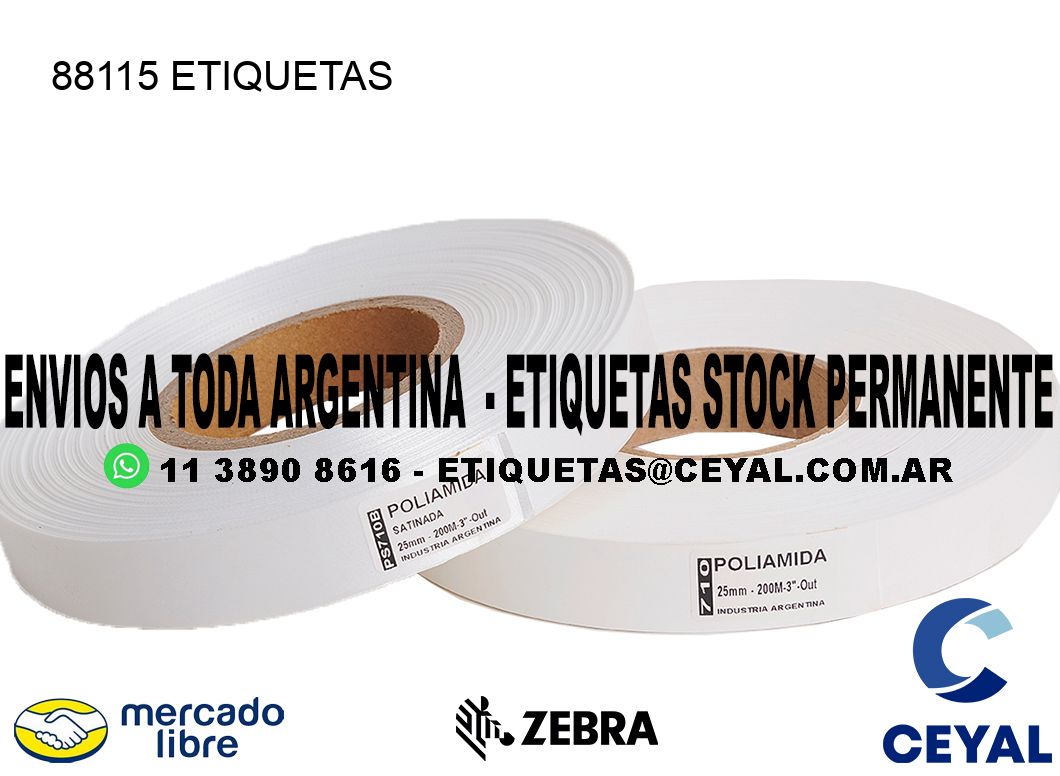 88115 ETIQUETAS