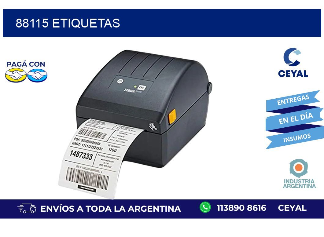 88115 ETIQUETAS
