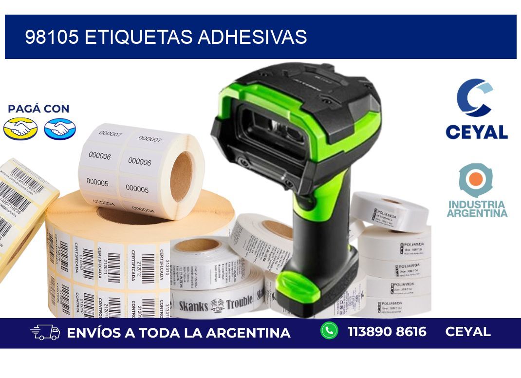 98105 ETIQUETAS ADHESIVAS