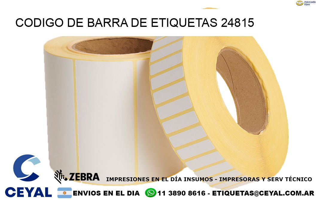CODIGO DE BARRA DE ETIQUETAS 24815