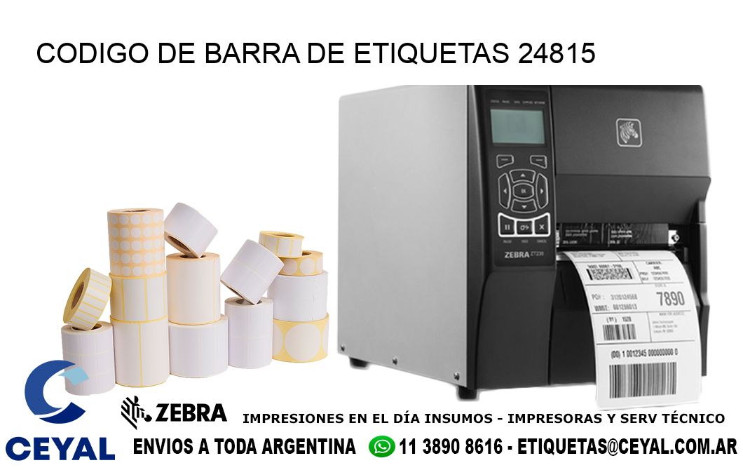 CODIGO DE BARRA DE ETIQUETAS 24815