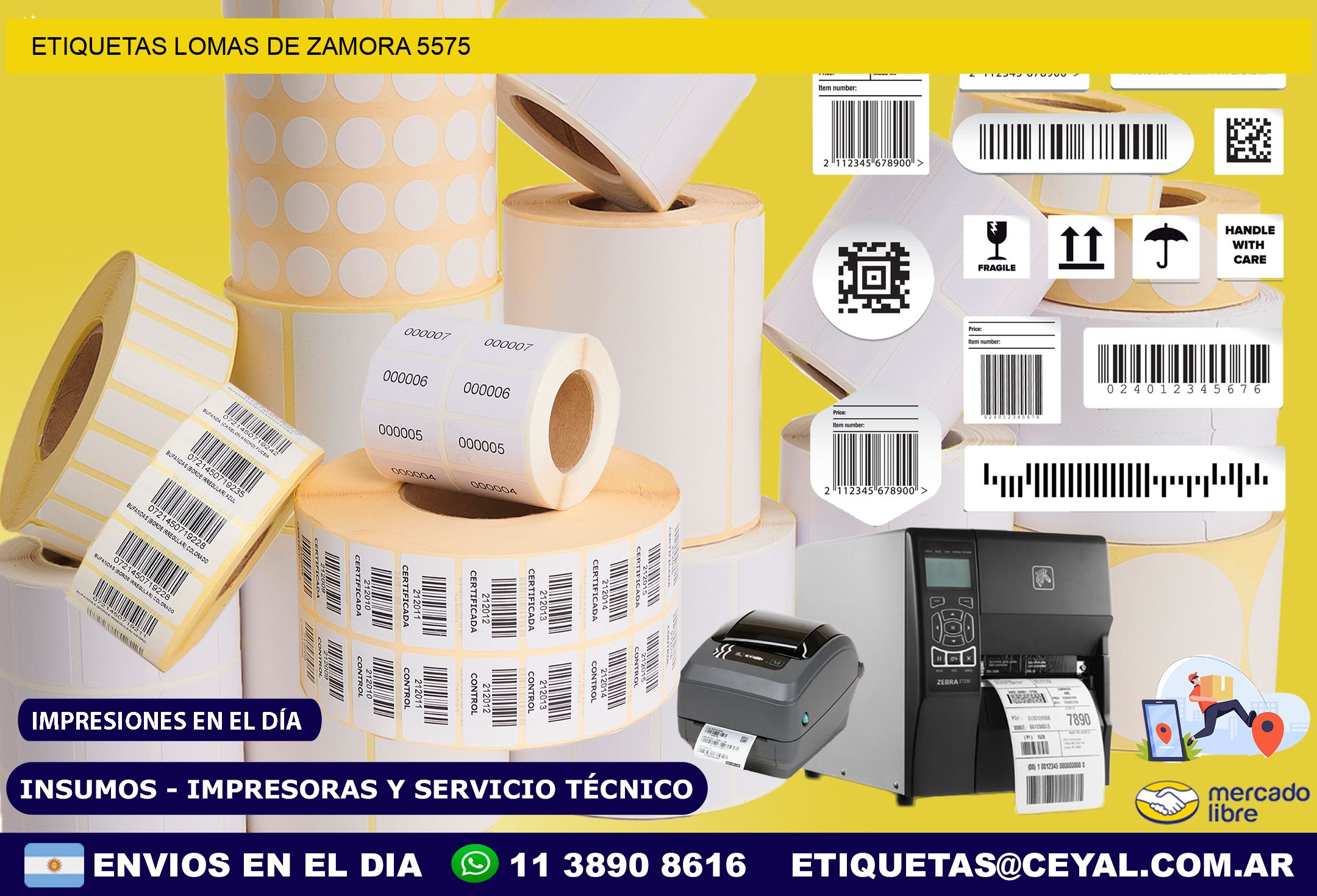 ETIQUETAS LOMAS DE ZAMORA 5575