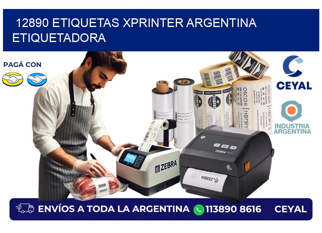12890 etiquetas xprinter argentina ETIQUETADORA